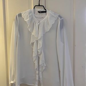 Zara new white blouse